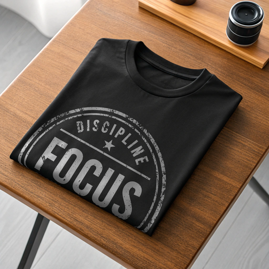 DISCIPLINE FOCUS EVOLVE Unisex Classic Crew T-Shirt - Black