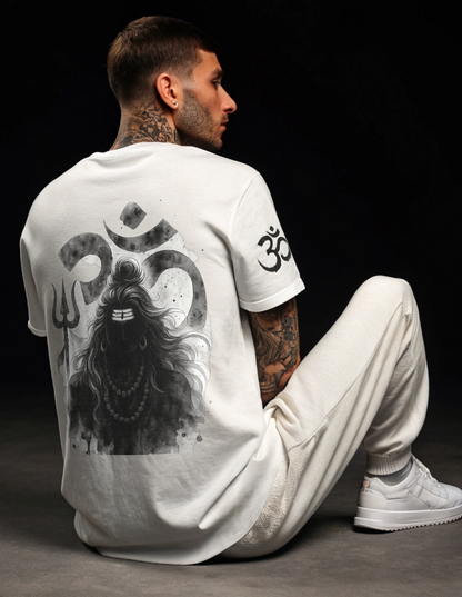 Shiva Om Unisex Oversized T-Shirt